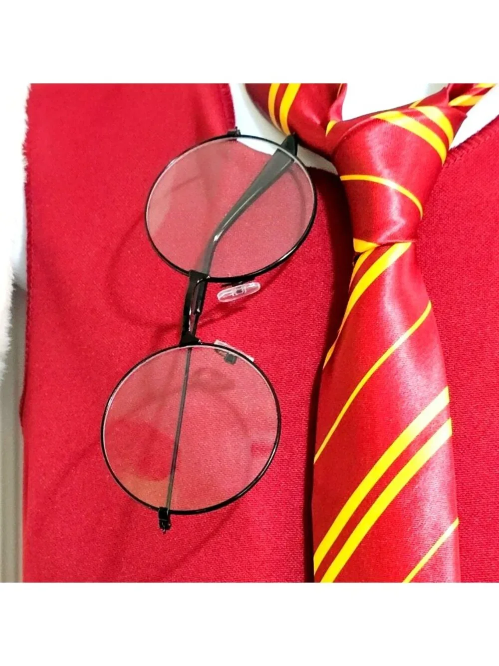 Harry Potter Hermione Costume Girls 10-12 Dress Wand Hedwig Plush Backpack Tie - Picture 5 of 12